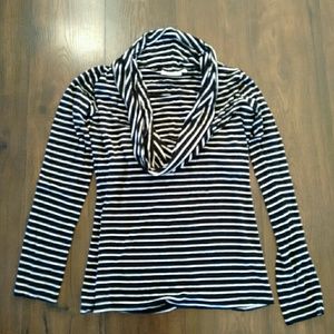 Cowl-Neck Maternity/Nursing Top